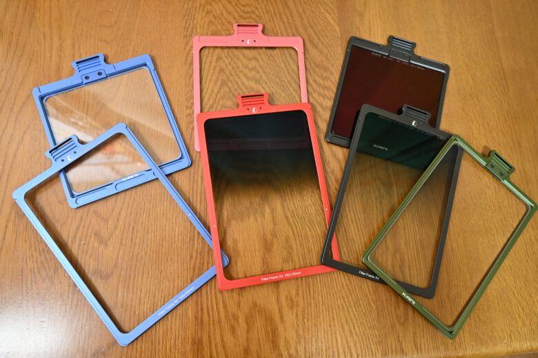 角型フィルター用フレームのカラーバリエーション