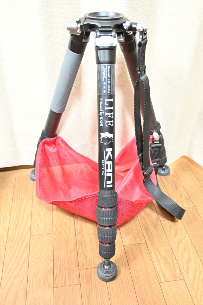 ロックナットをレッドのロックナットに交換したところ(脚部の全体像)