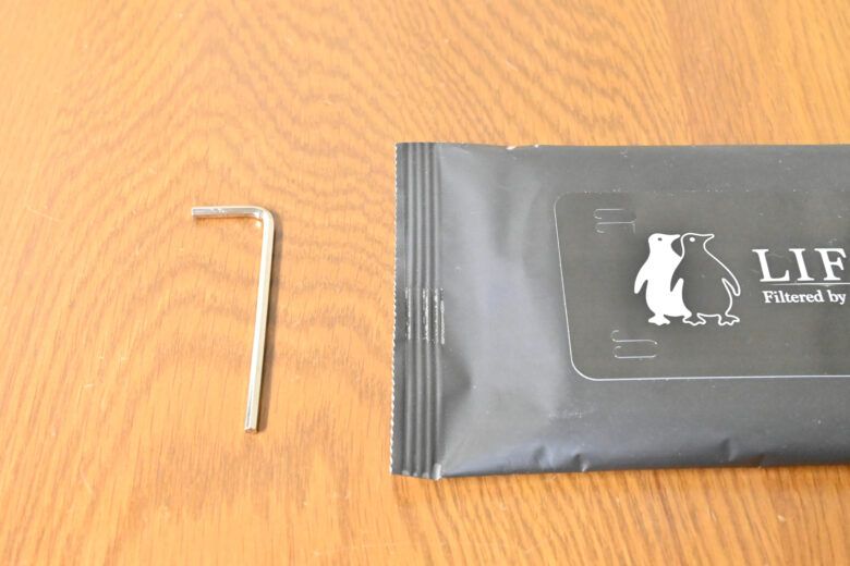 ロックナット交換時に使用するのに適切なサイズの六角レンチ